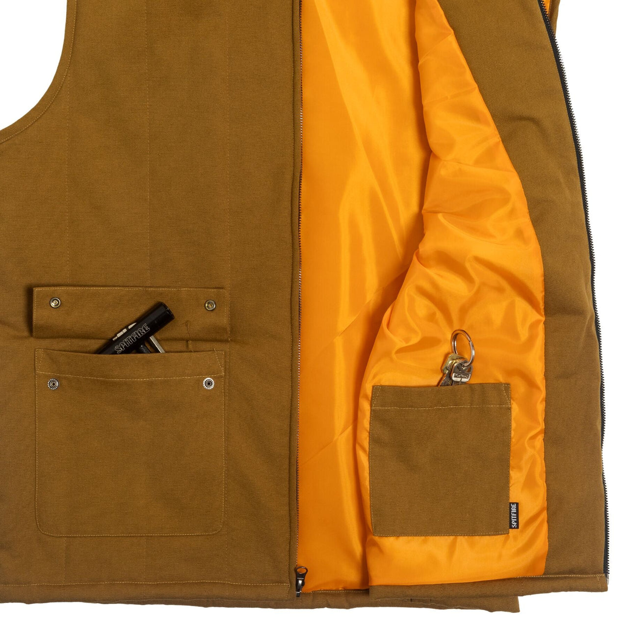 Spitfire Bighead Vest Jacket - Tan image 3