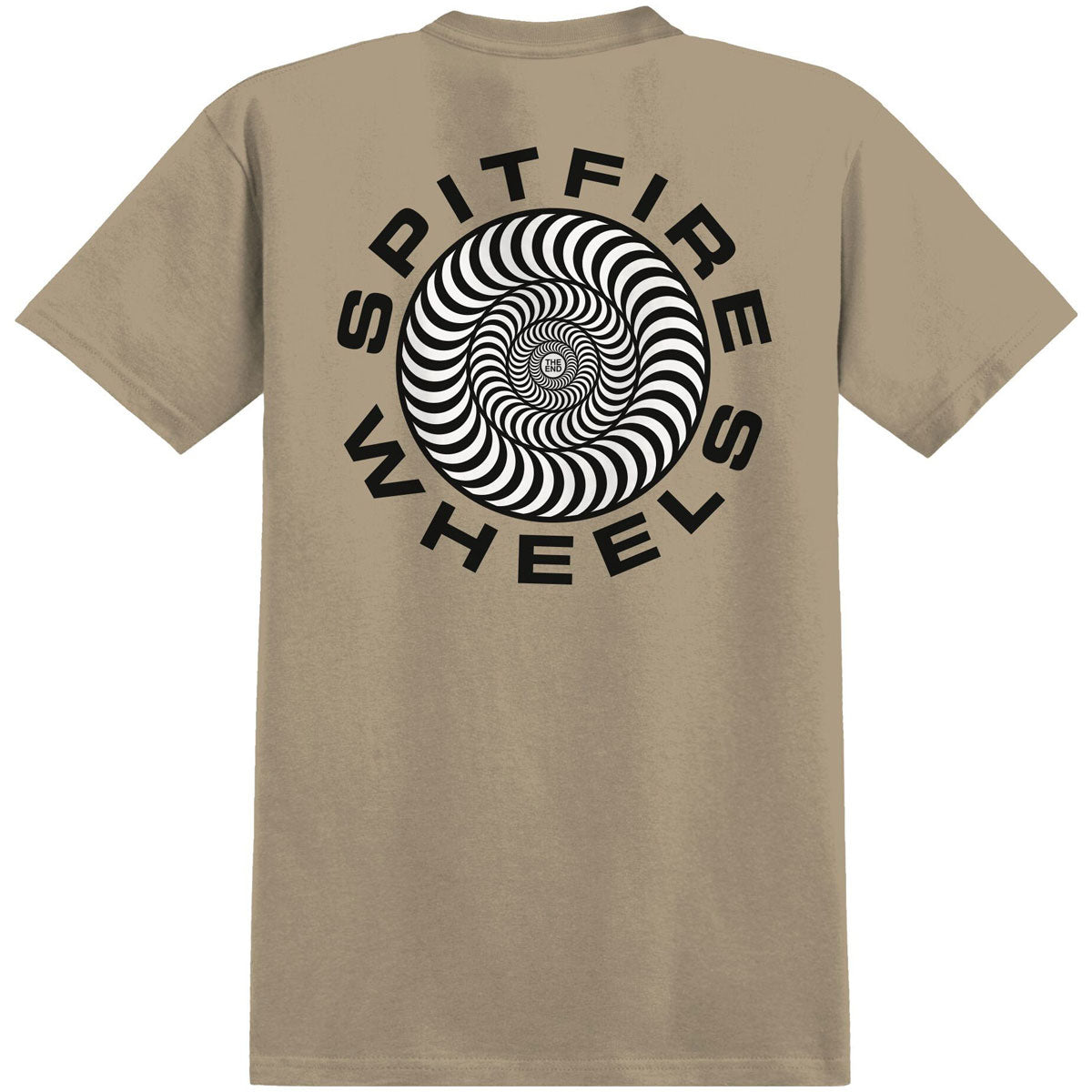 Spitfire Classic '87 Swirl Fill T-Shirt - Sand/Black/White image 1