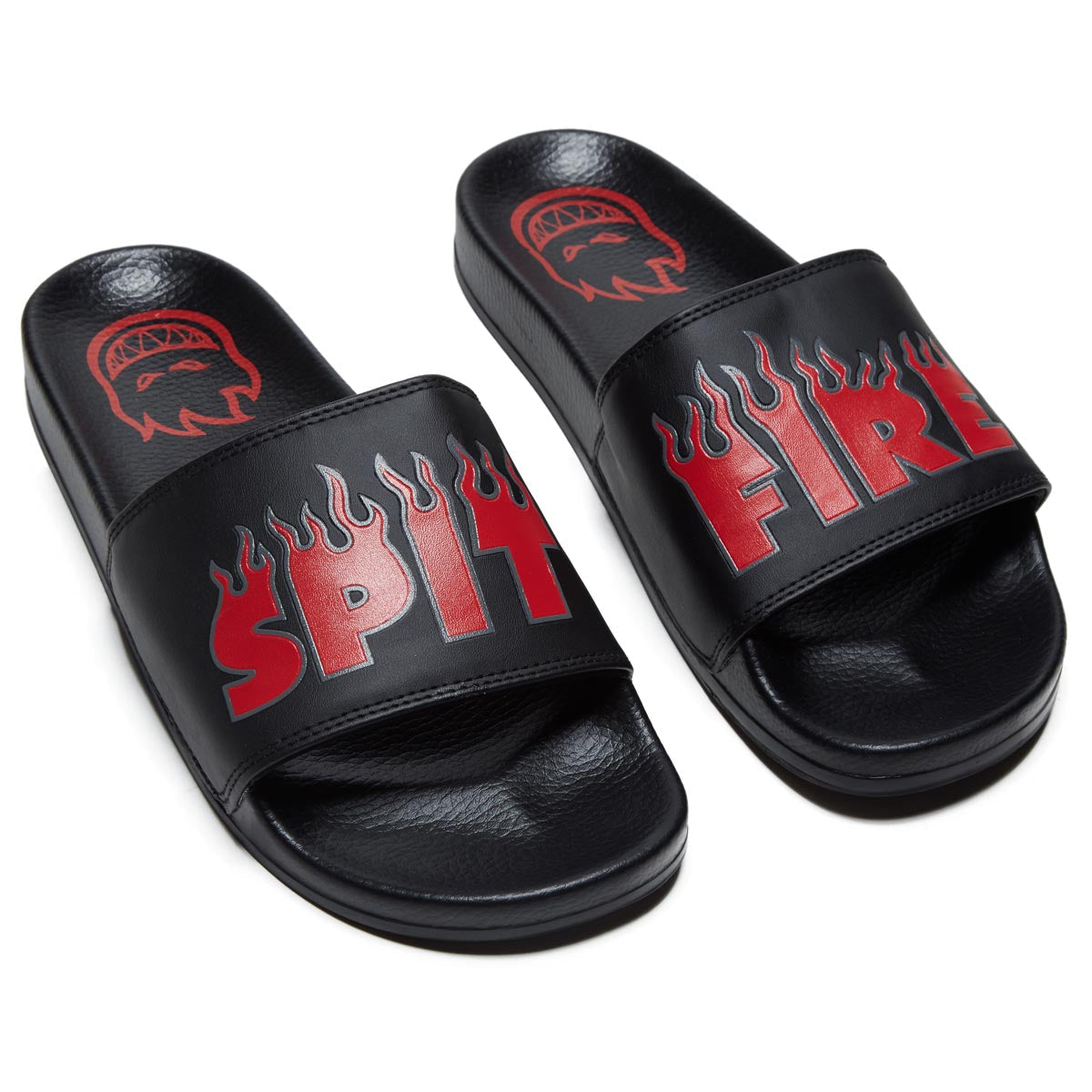 Spitfire Demonseed Script Slide Sandal Shoes - Black/Red/White image 5