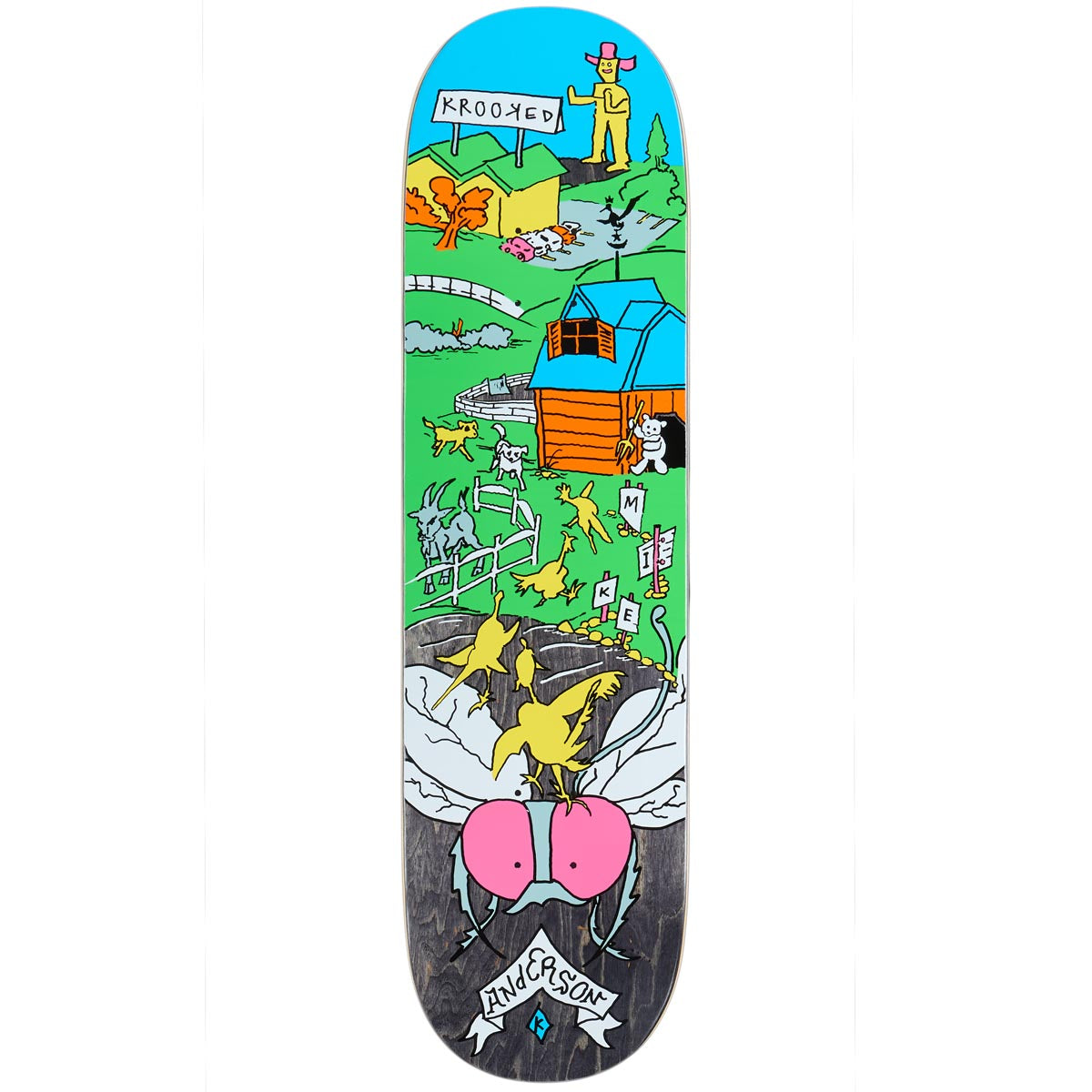 Krooked Manderson The Yard Skateboard Deck - 8.38