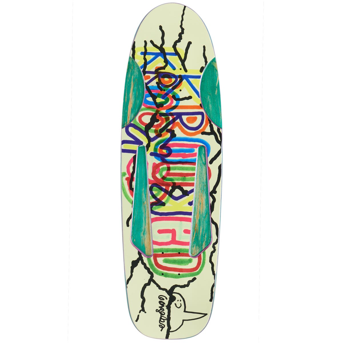 Krooked Gonz Baby Beamer Skateboard Deck - 10.12