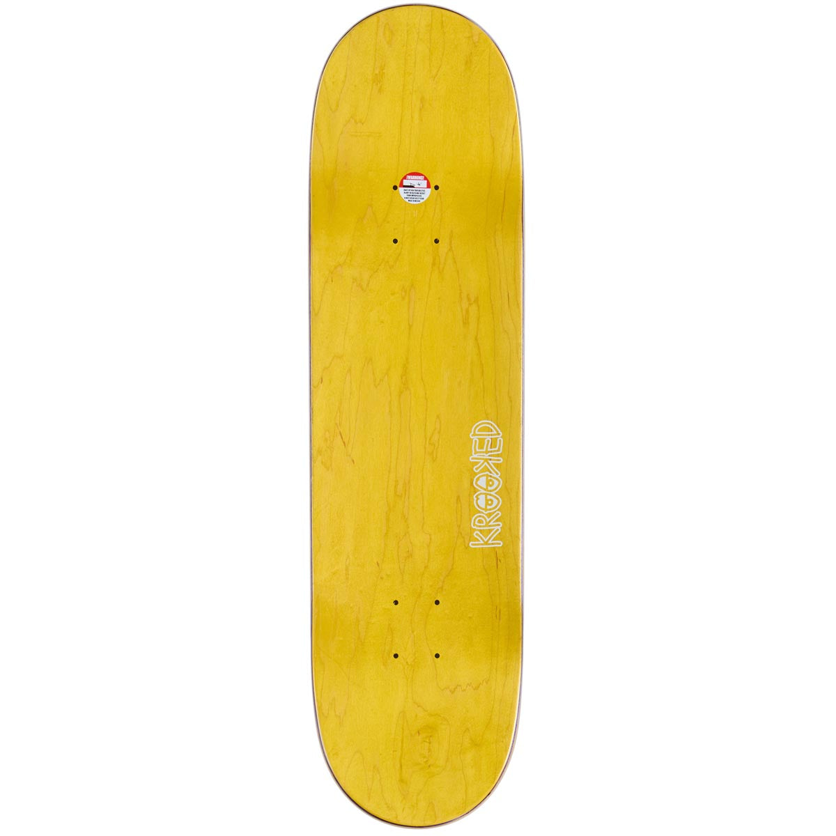 Krooked Knox Ocean Animal Skateboard Deck - White - 8.50