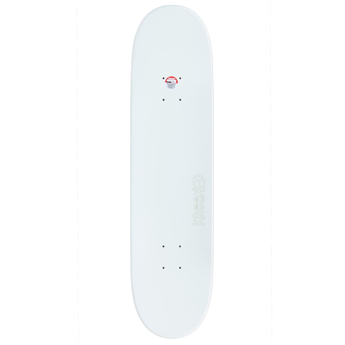 Krooked Eyes Skateboard Complete - White - 8.06