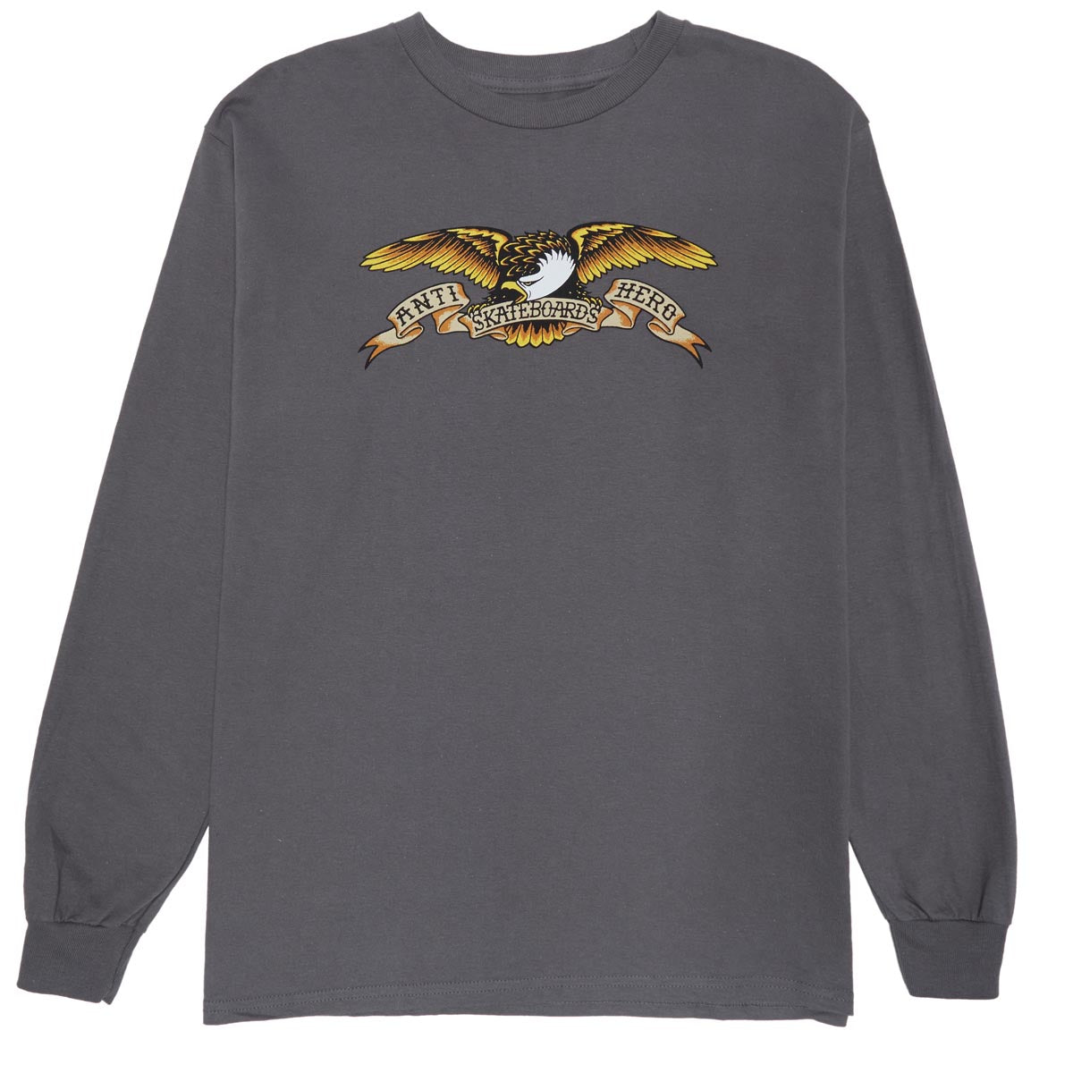 Anti-Hero Eagle Long Sleeve T-Shirt - Charcoal/Black Multi Color image 1