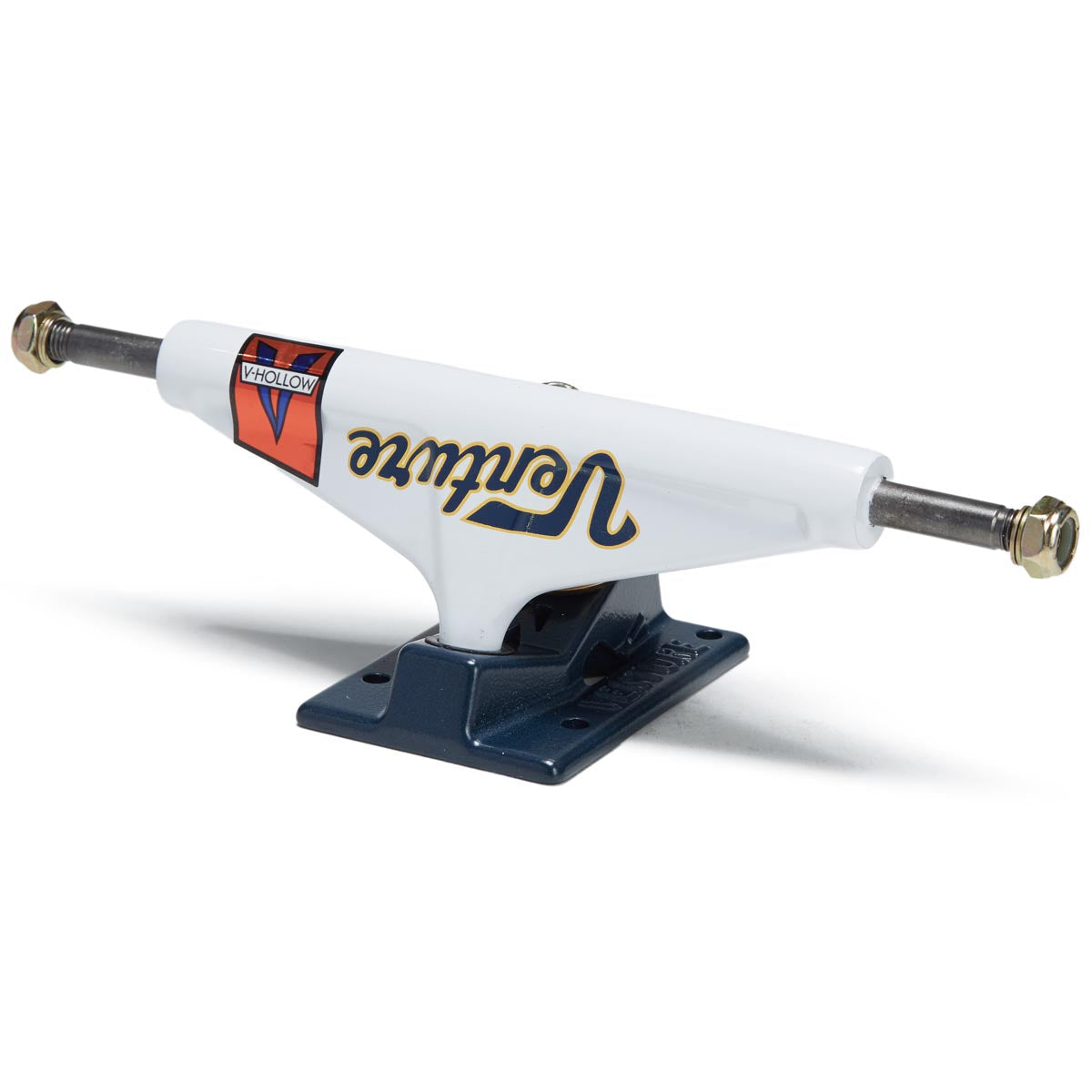 Venture Collegiate Skateboard Trucks - White/Blue - 5.6 image 1