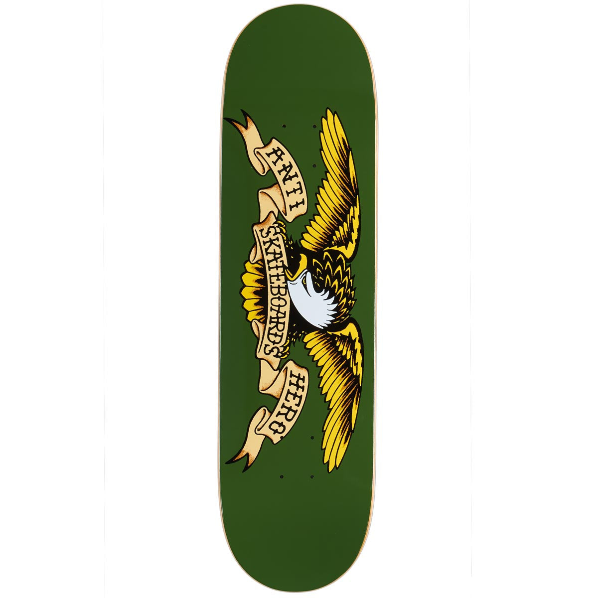 Anti-Hero Easy Rider Classic Eagle Olive Skateboard Deck - Olive - 8.38