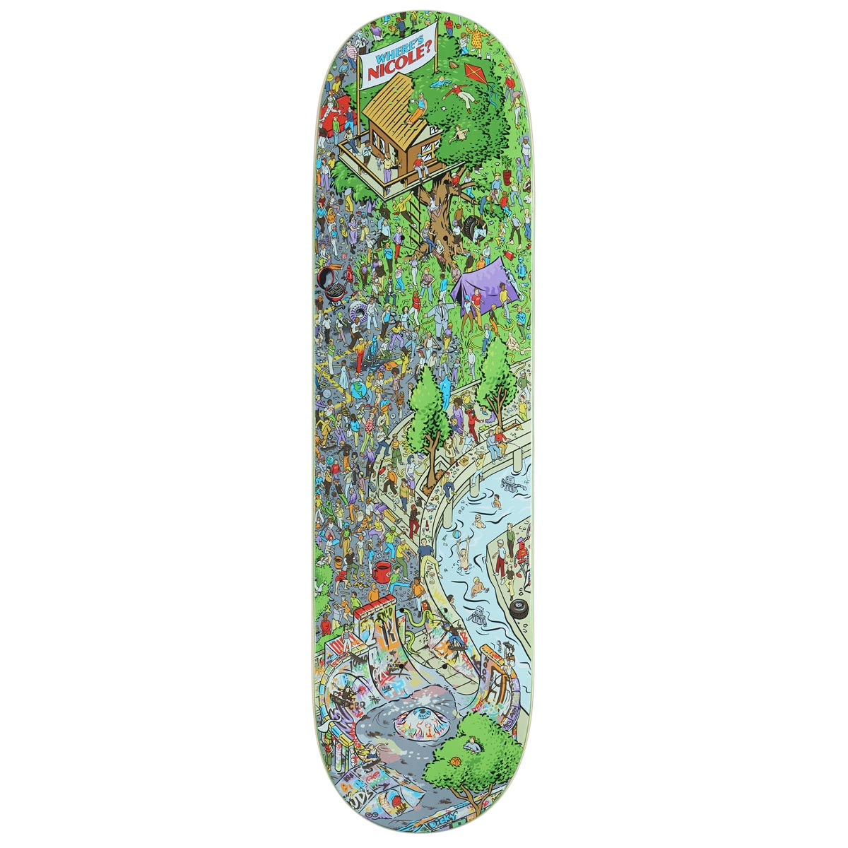 Real Nicole Where's Nicole True Fit Skateboard Deck - 8.25