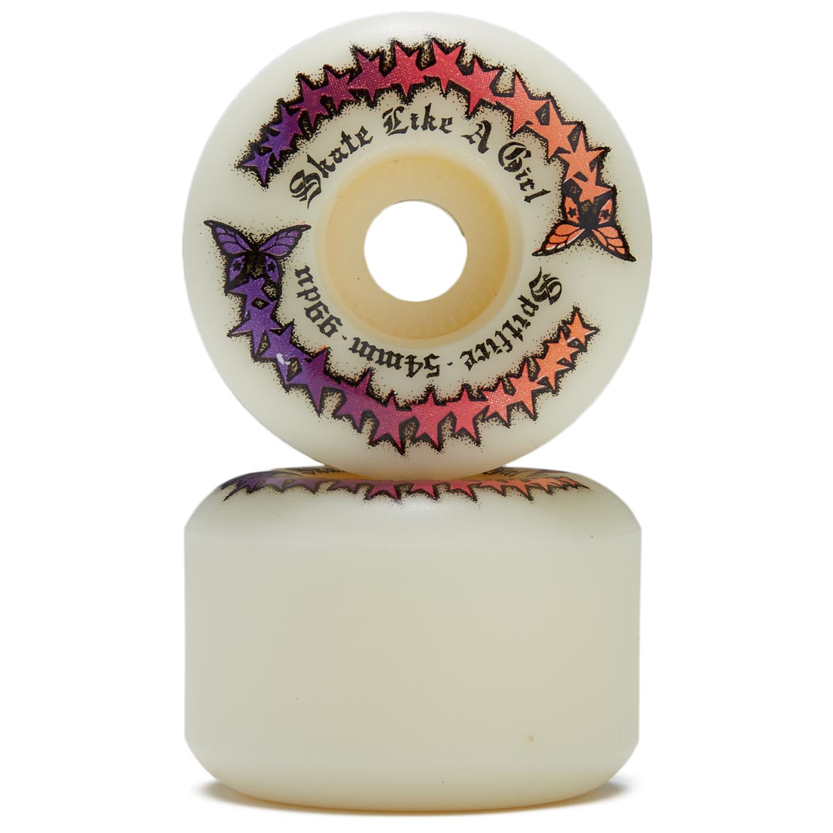 Spifire F4 99 Skate Like A Girl Evolution Radial Full Skateboard Wheels - Natural - 54mm image 2