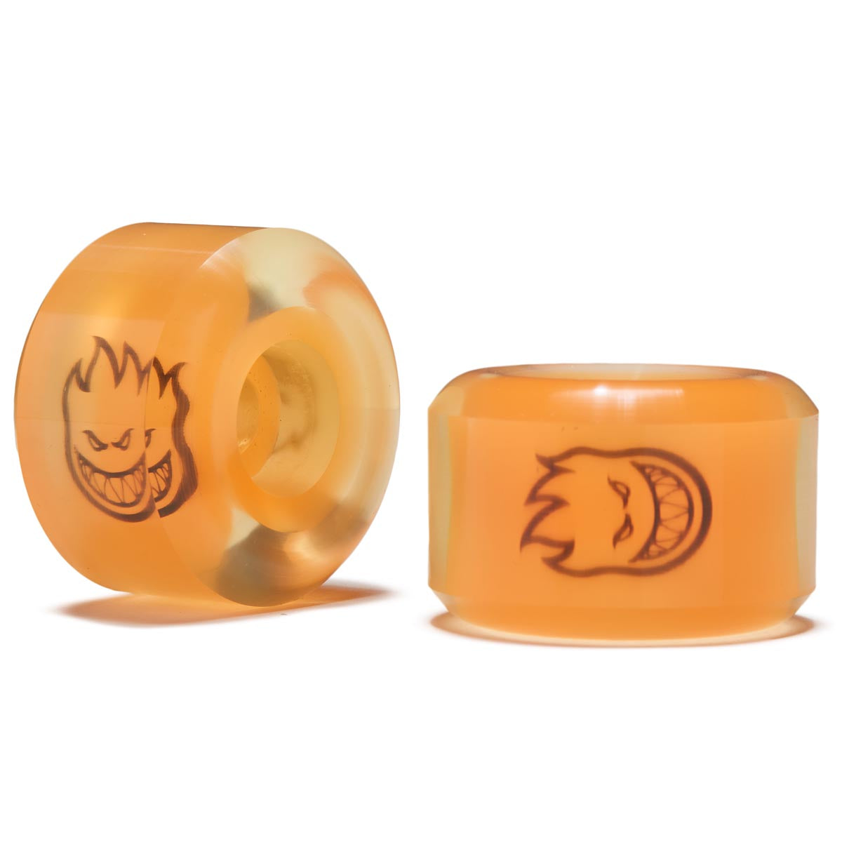 Spifire 90d Sapphires Skateboard Wheels - Clear/Neon Orange - 56mm image 3