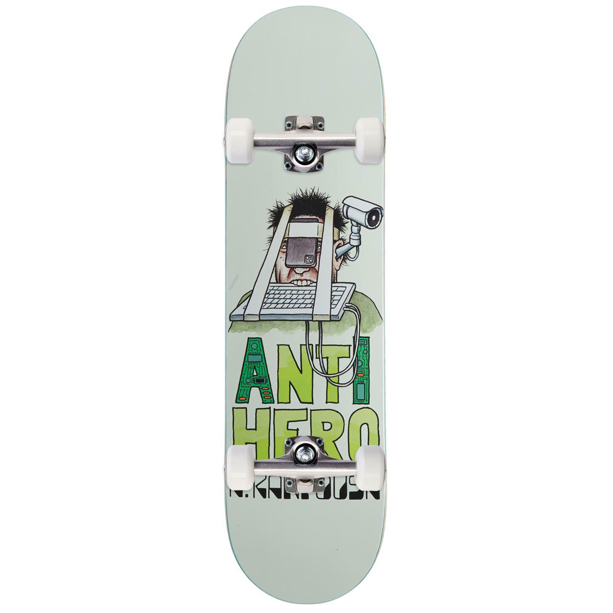 Anti-Hero Kanfoush Anti Intelligence Skateboard Complete - White - 8.40