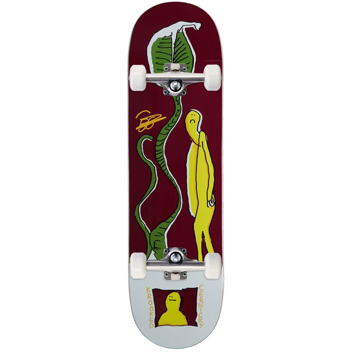 Krooked Cernicky Tall Snake Tf Skateboard Complete - Magenta - 8.50