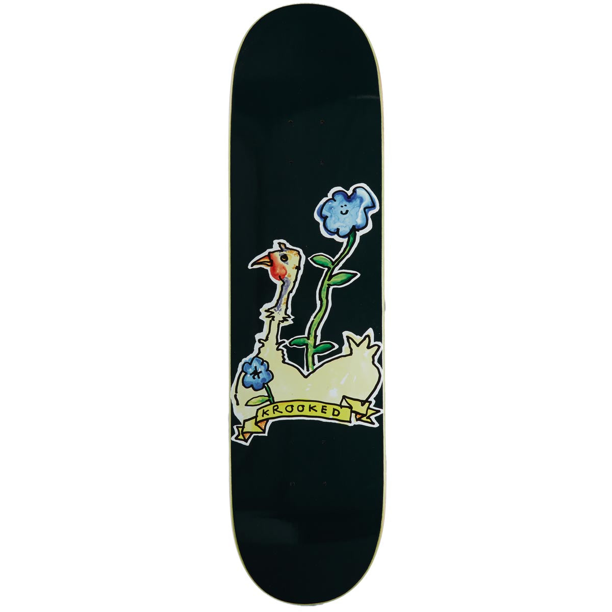 Krooked Belle Easy Rider Skateboard Deck - Green - 8.06