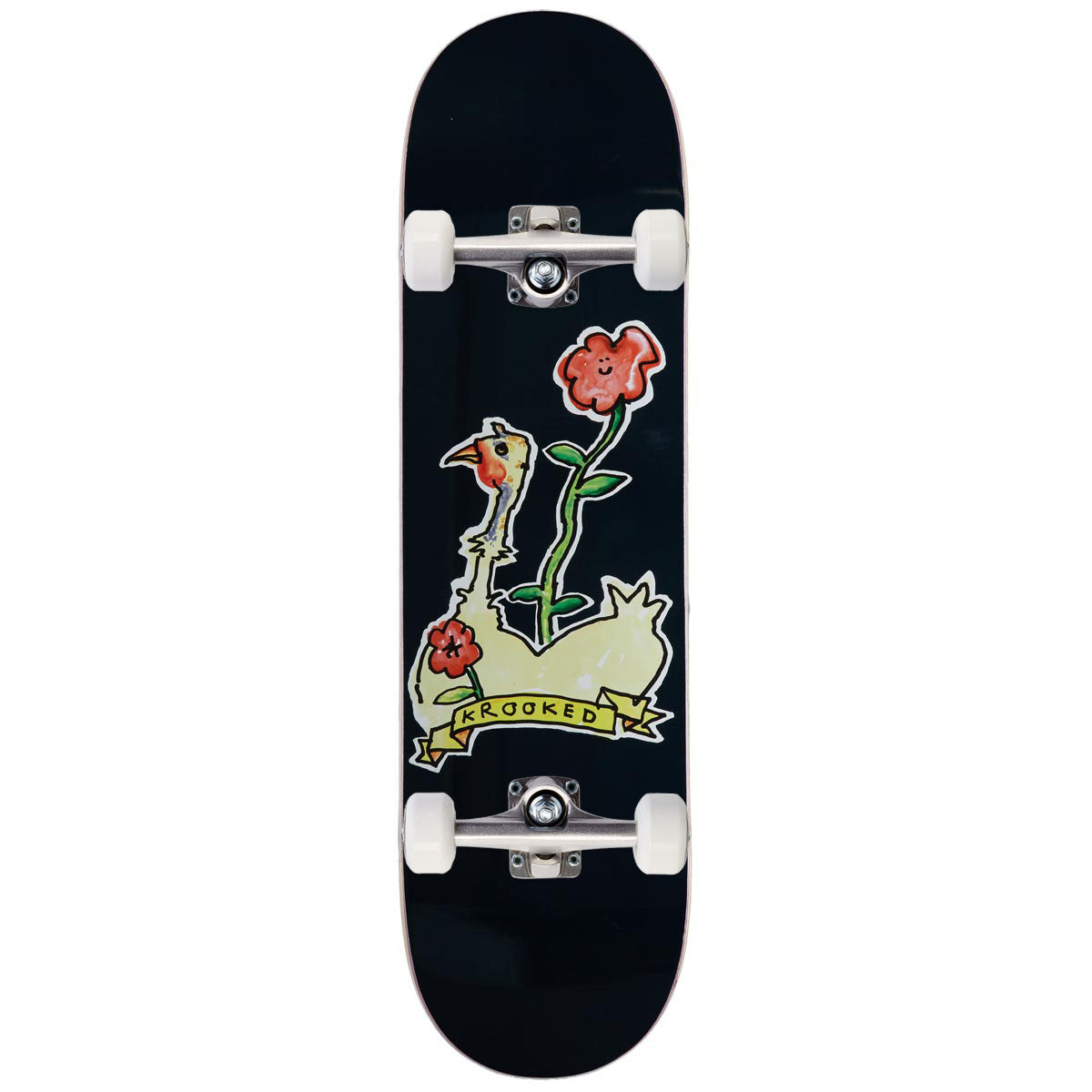 Krooked Belle Skateboard Complete - Navy - 8.62