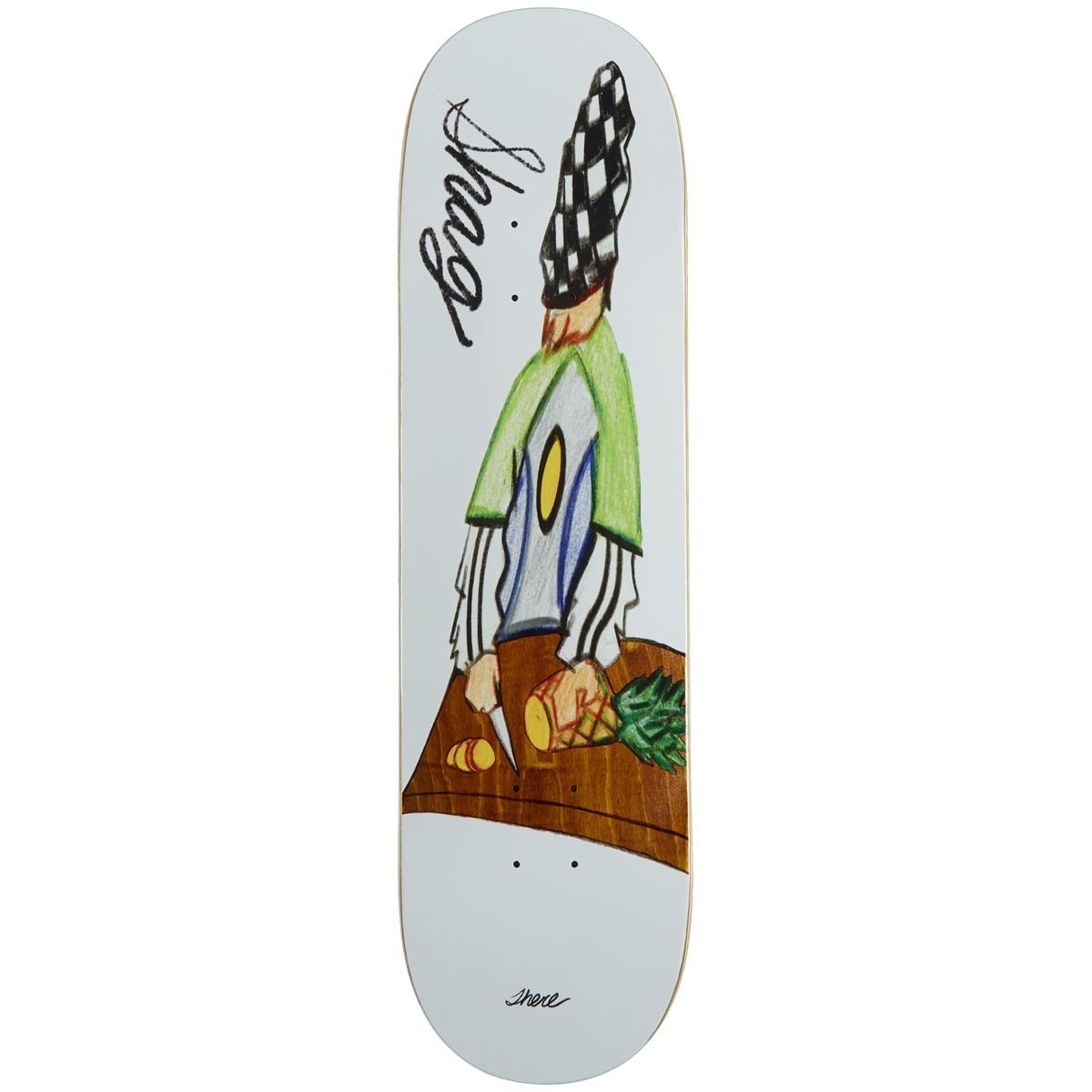 There Shag Pineapple Shaggu Tf Skateboard Deck - White - 8.25