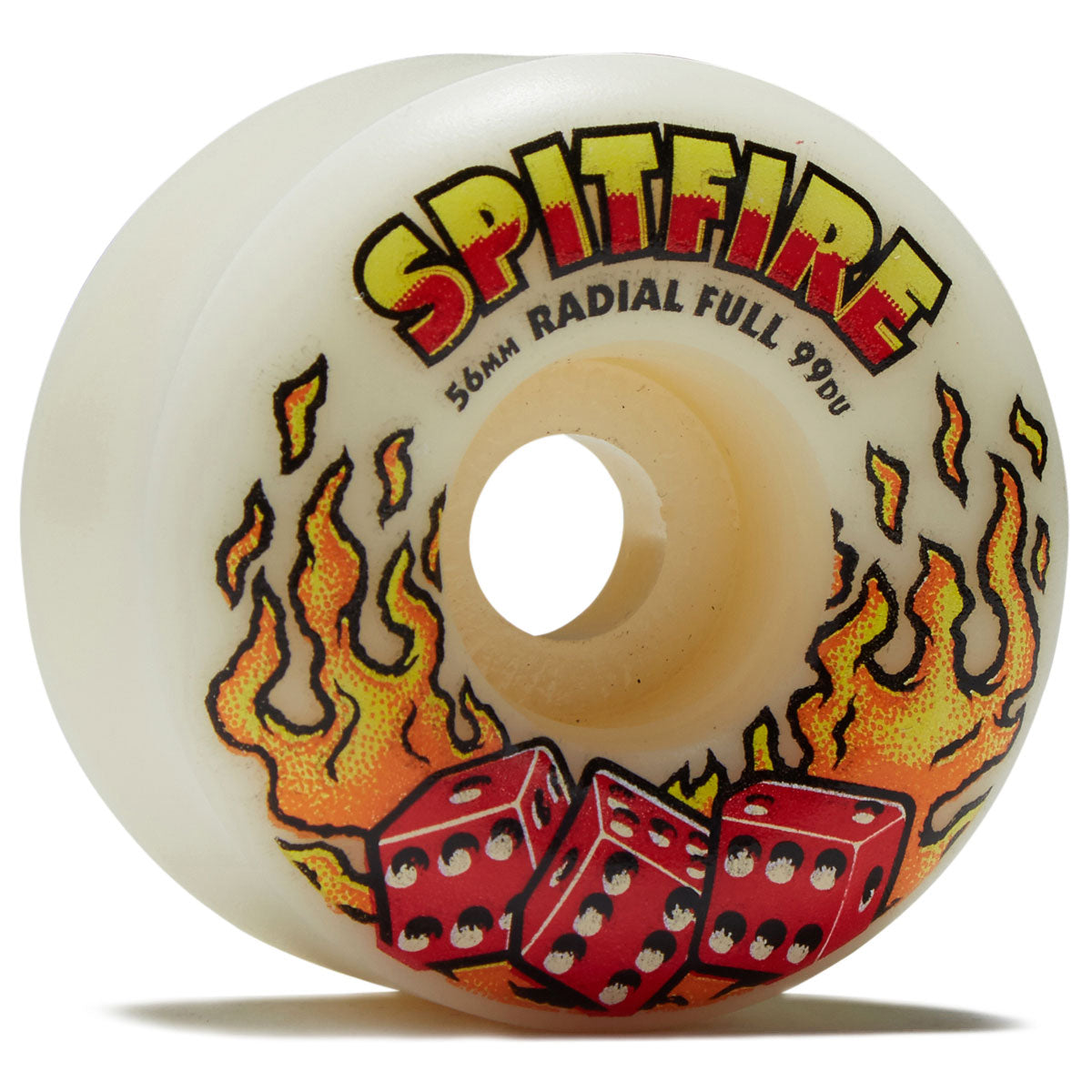 Spitfire F4 99d Hot Hand Radial Full Skateboard Wheels - Natural - 56mm image 1