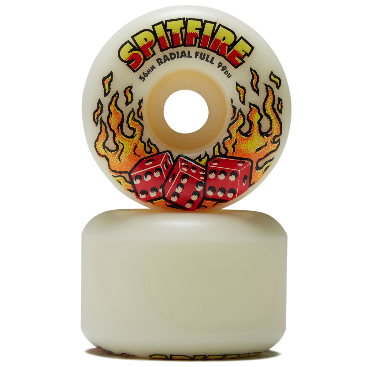 Spitfire F4 99d Hot Hand Radial Full Skateboard Wheels - Natural - 56mm image 2