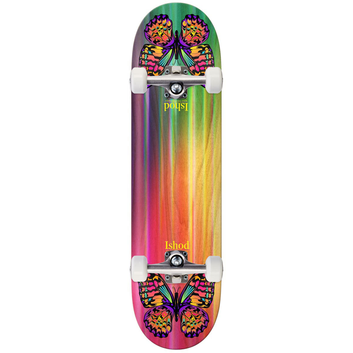 Real Ishod Rainbow Monarch Twin Tail Skateboard Complete - 8.25