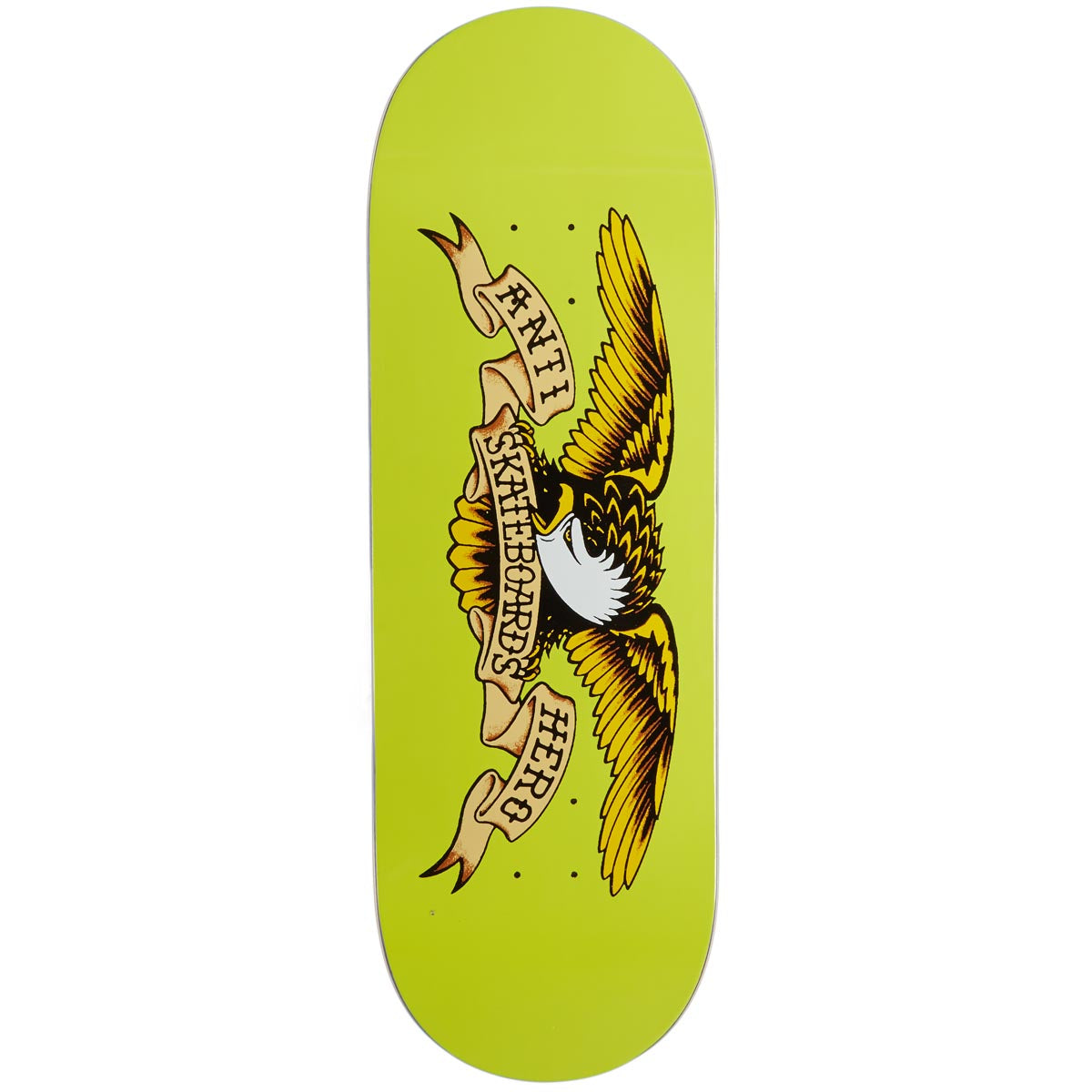 Anti-Hero Team Shaped Eagle Horse Pill Skateboard Deck - Yellow - 10.00