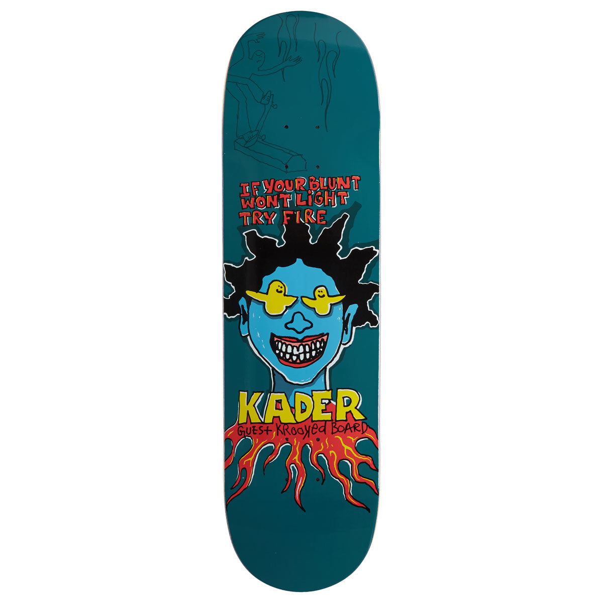 Krooked Kader Guest Skateboard Deck - 8.50