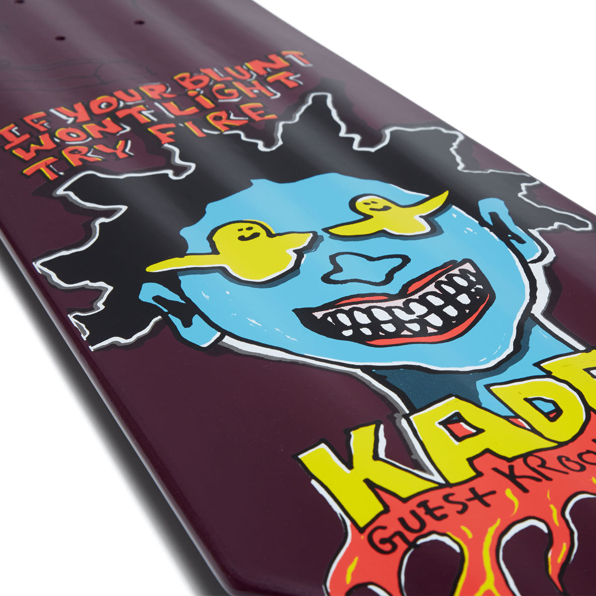 Krooked Kader Guest Tri-Plane Skateboard Deck - 9.75