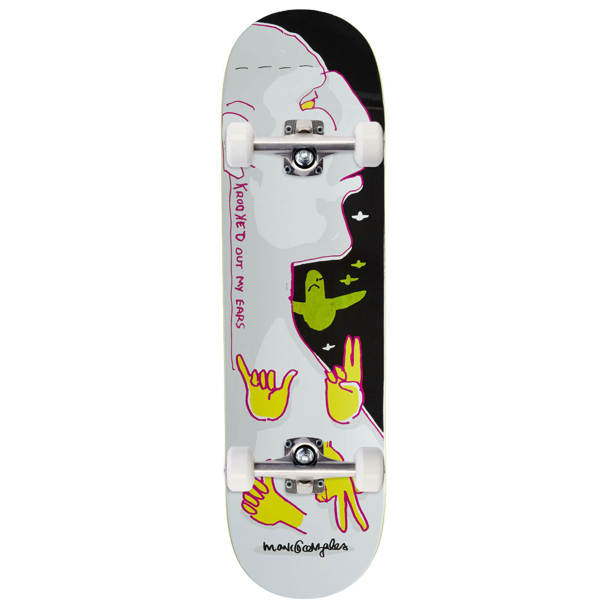 Krooked Gonz Out My Ears Skateboard Complete - 8.75