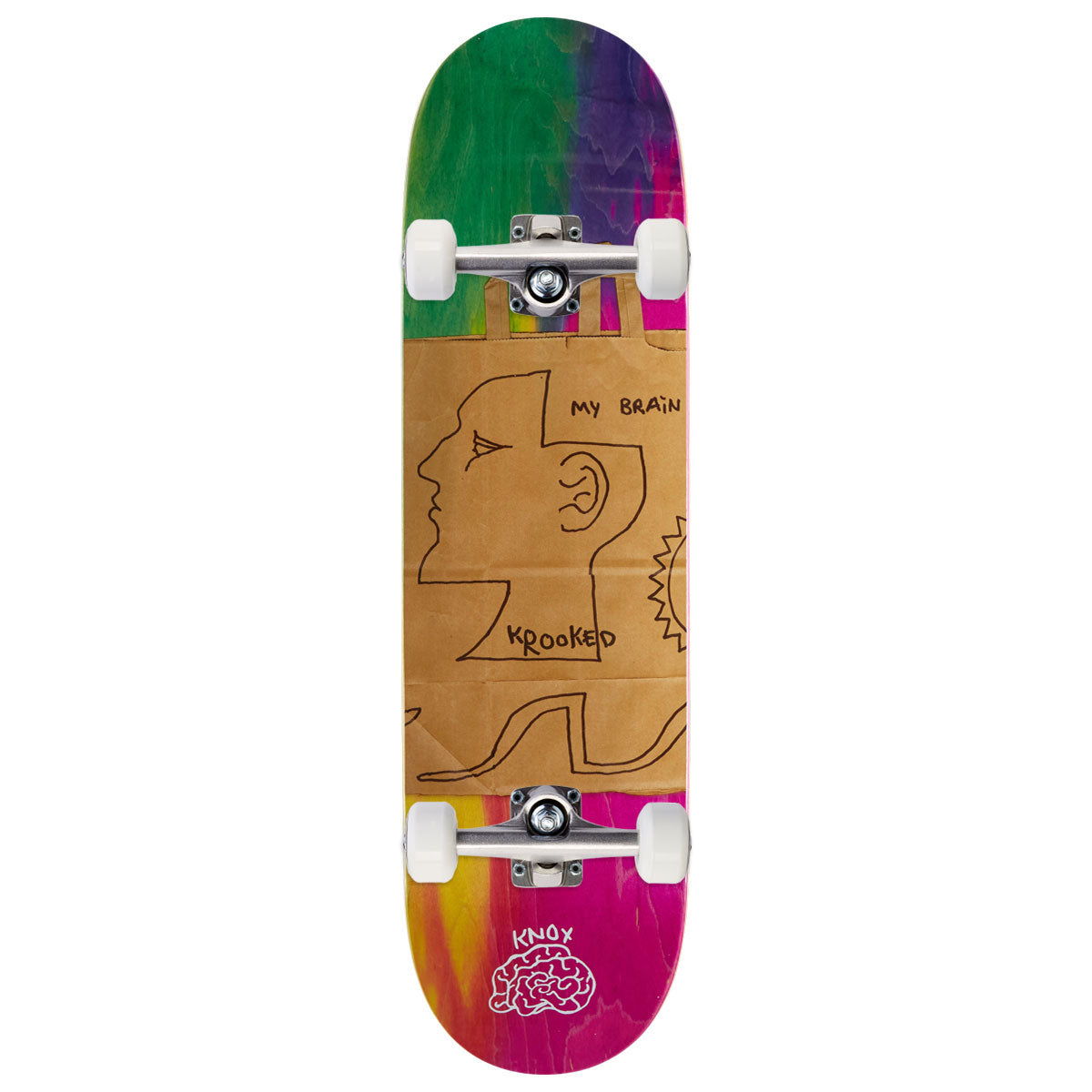 Krooked Knox Tom's Brain Skateboard Complete - 8.50