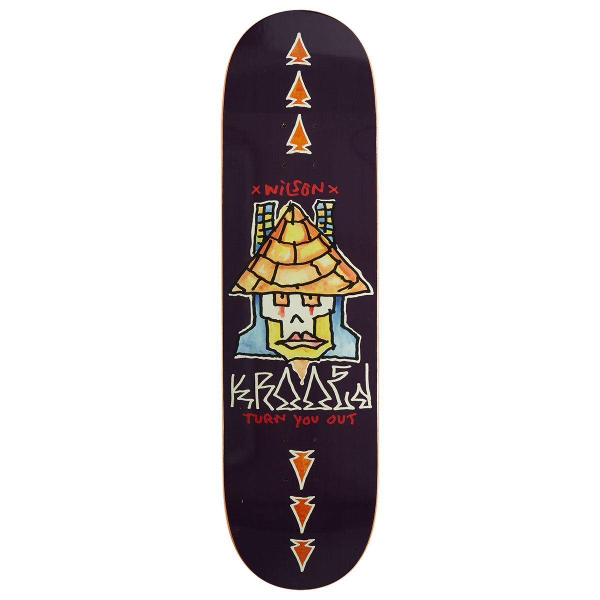 Krooked Wilson Turn Out Skateboard Deck - 8.38