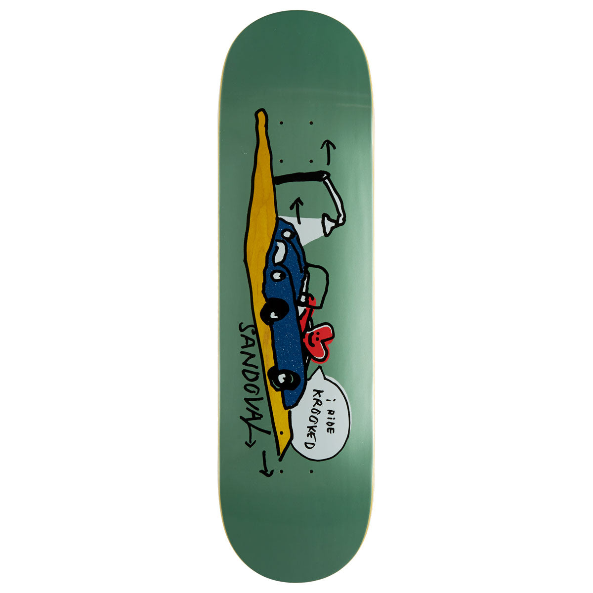 Krooked Sandoval I Ride Skateboard Deck - 8.62