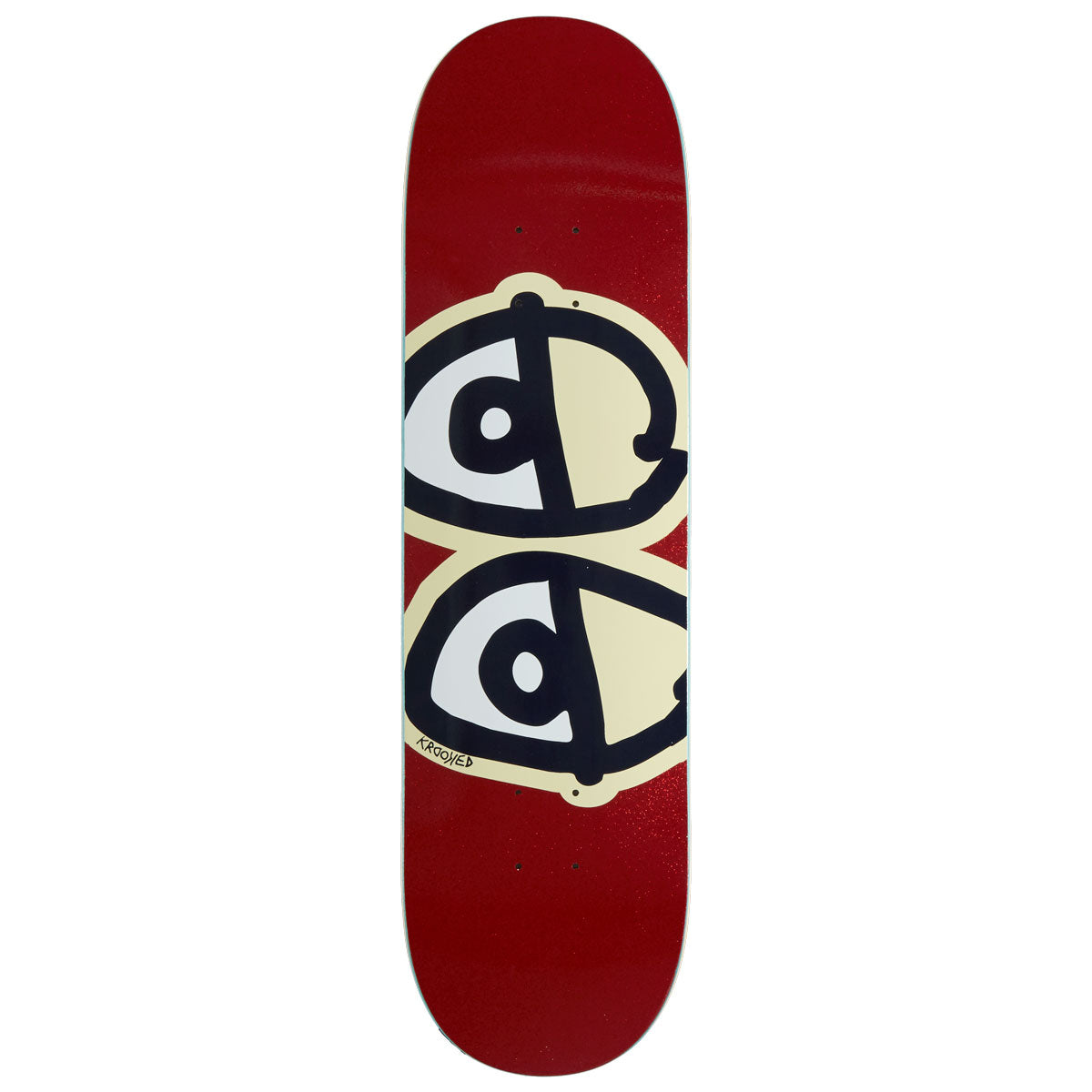 Krooked Eyes Glitter Fleck Skateboard Deck - 8.25