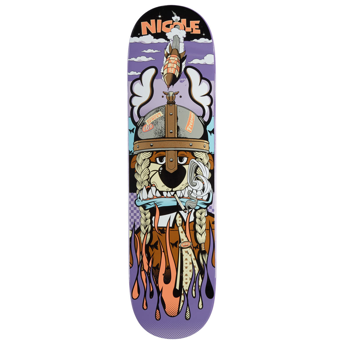 Real x D*Face Nicole Full SE Skateboard Deck - 8.06