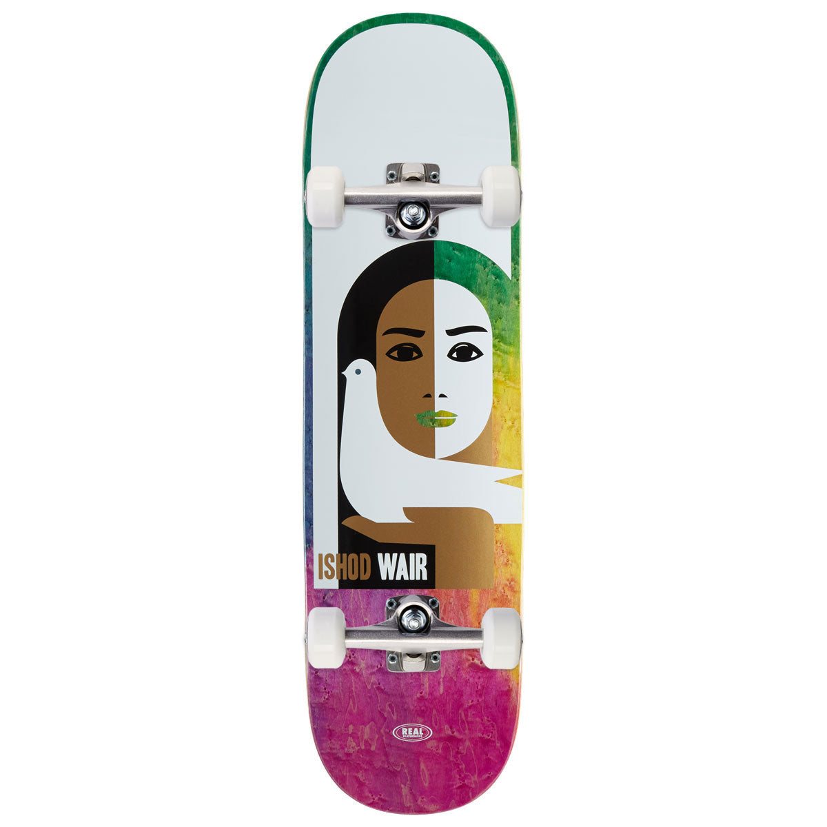 Real Ishod Peace Die-dye Edt. Full SE Skateboard Complete - 8.50