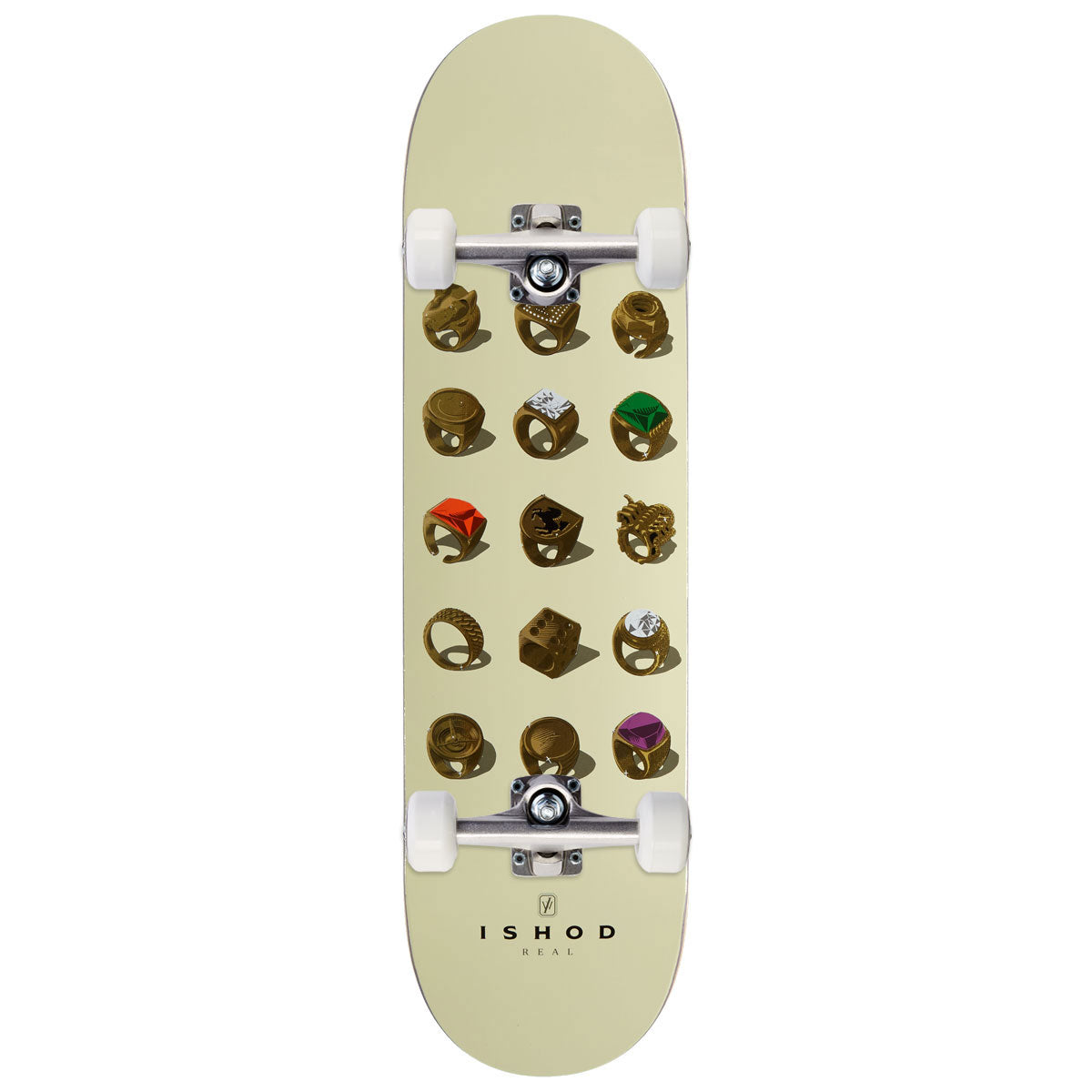 Real Ishod Jeweler Twin Tail Slick Skateboard Complete - 8.30