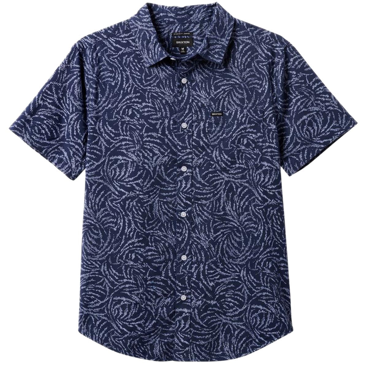 Brixton Charter Print Shirt - Washed Navy/Dusty Ripple image 2