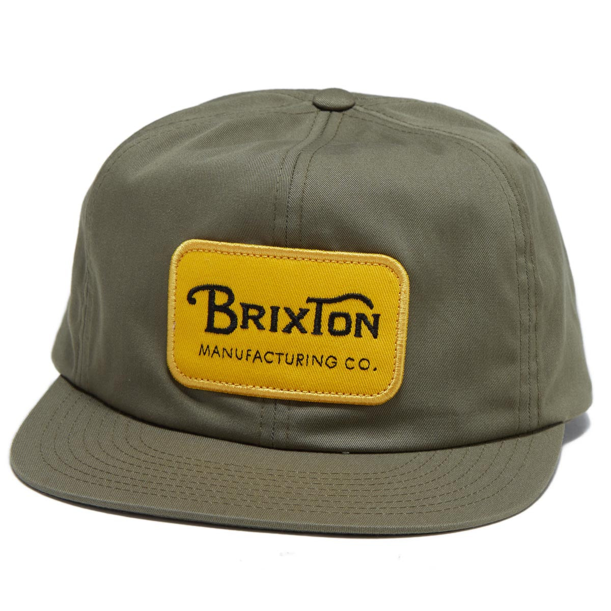 Brixton 20th Anniversary Grade Snapback Hat - Olive Surplus image 1