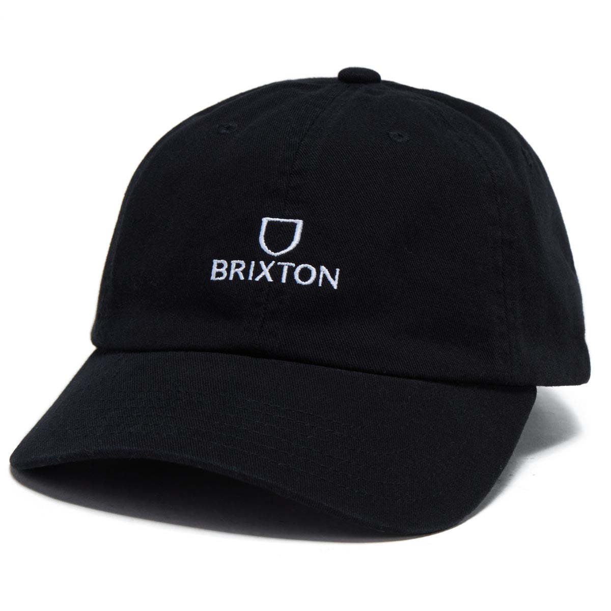 Brixton Alpha Netplus Lp Adjustable Hat - Black/White Rinse image 1