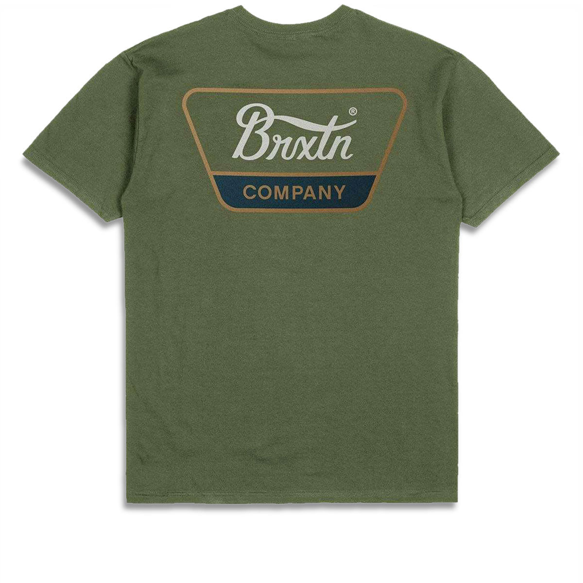 Brixton Linwood T-Shirt - Ivy Green/Tobacco Brown/Ivory image 1