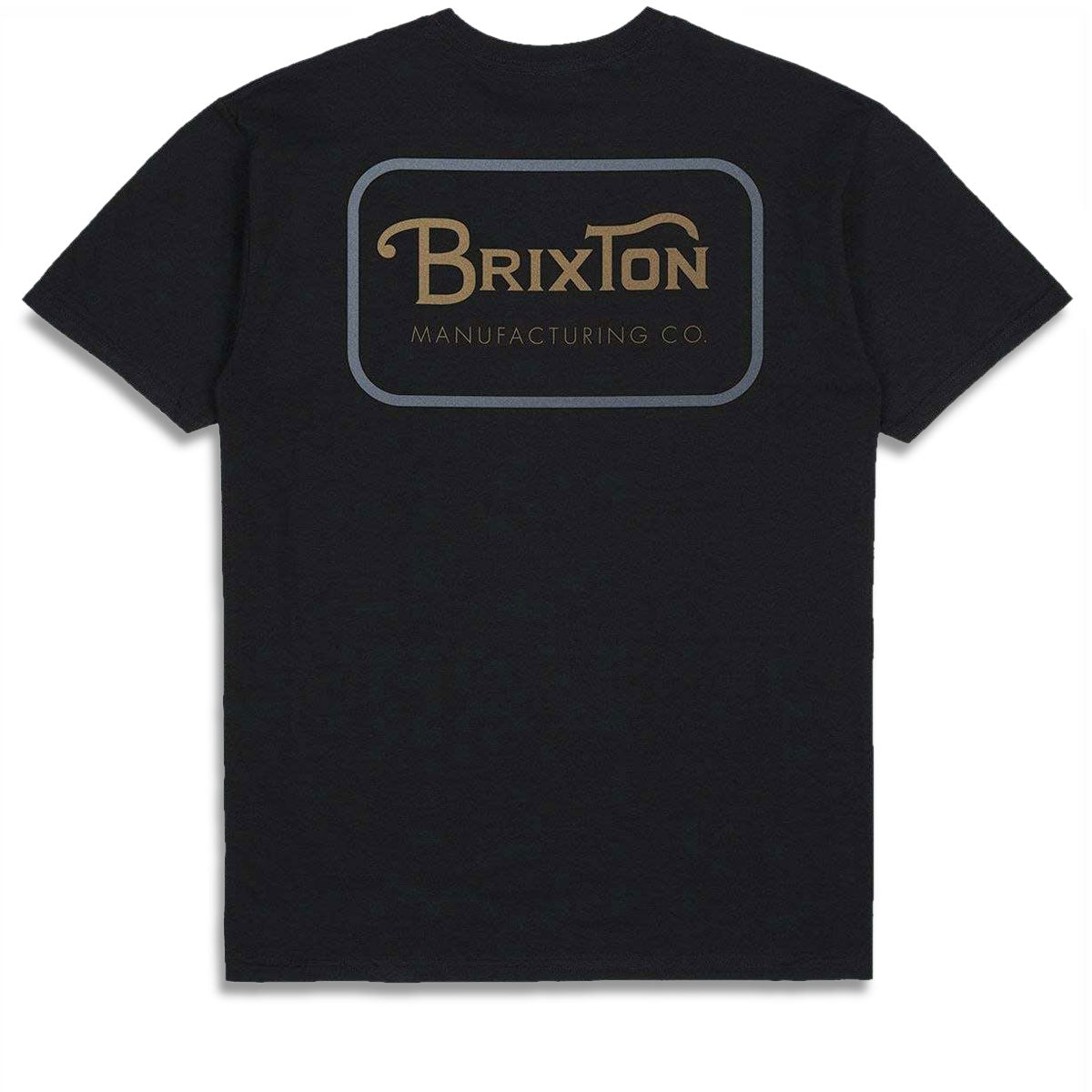 Brixton Grade T-Shirt - Black/Tobacco Brown/Blue Mirag image 1