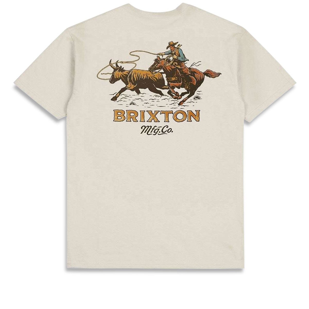 Brixton Wrangling T-Shirt - Cream image 1