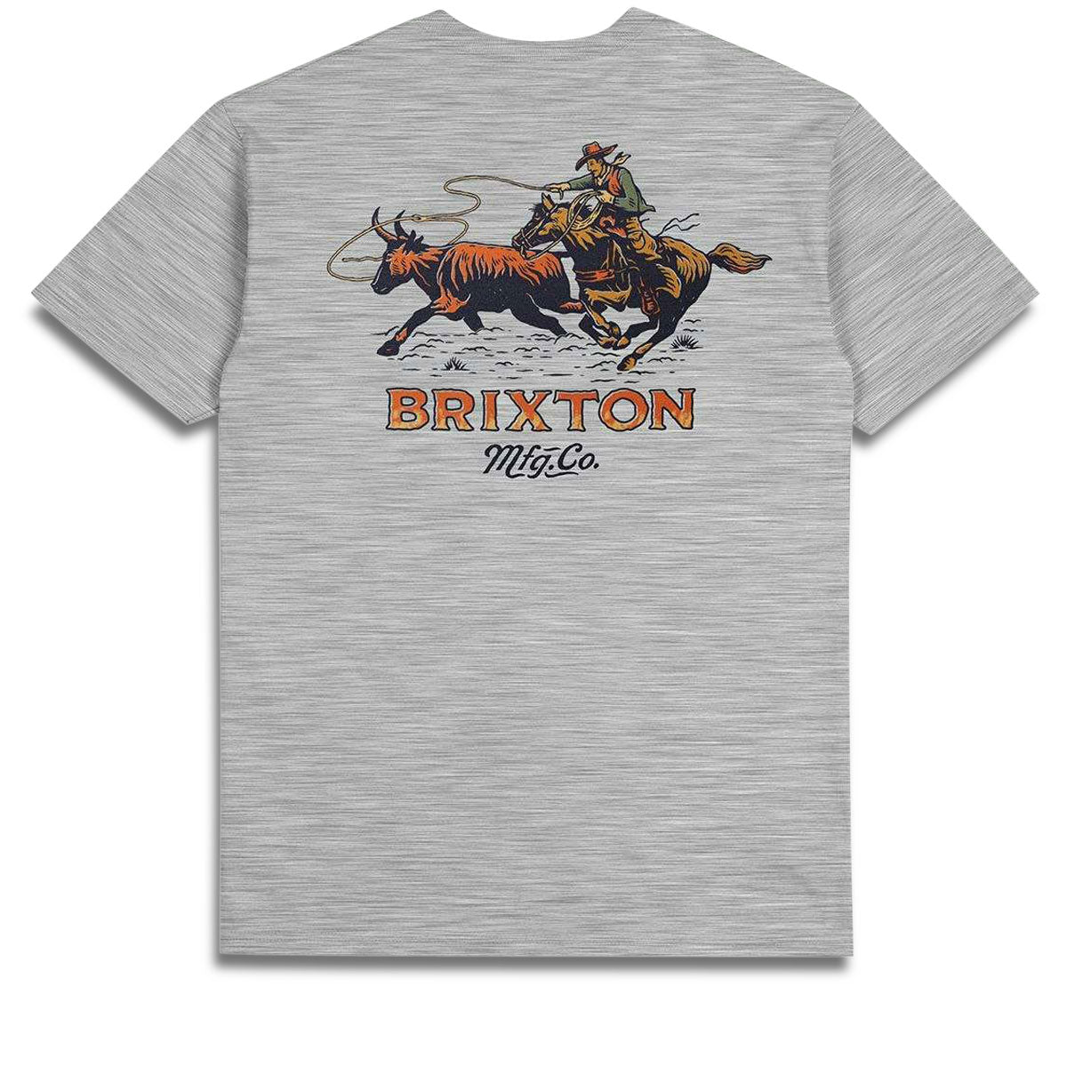 Brixton Wrangling T-Shirt - Heather Grey image 1