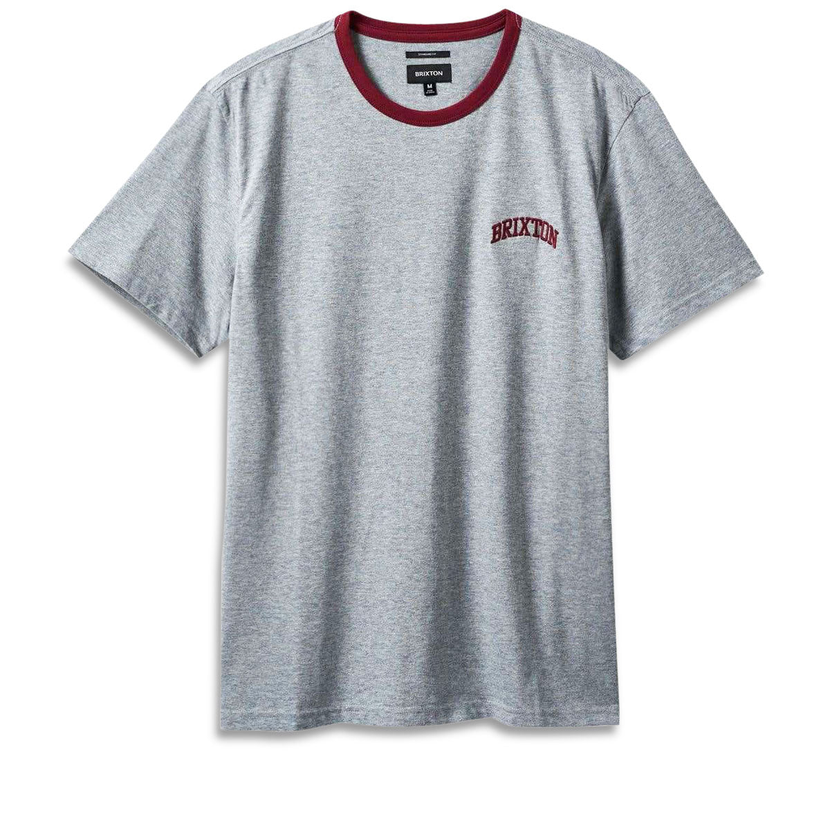 Brixton Varsity Ringer T-Shirt - Heather Grey image 1