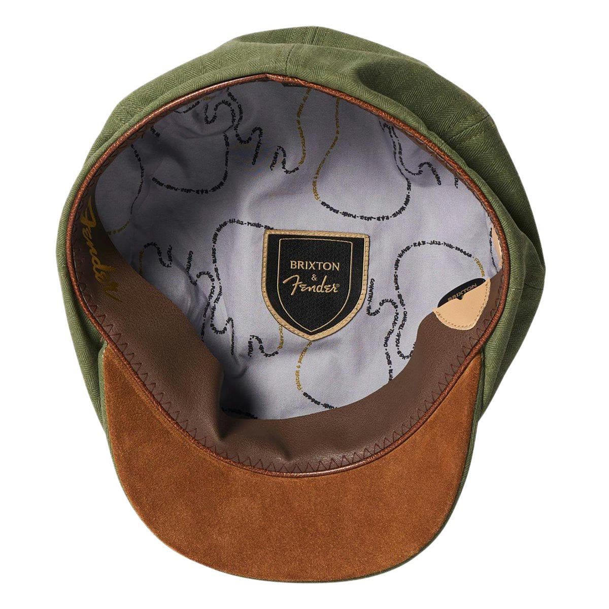 Brixton x Fender Factory Brood Snap Hat - Olive Surplus image 4