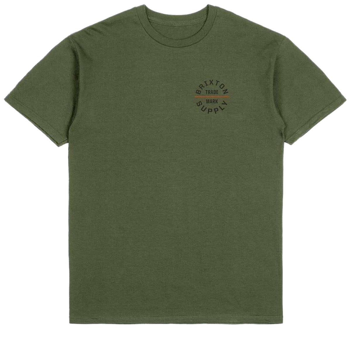 Brixton Oath V T-Shirt - Ivy Green/Washed Black/Rust image 1