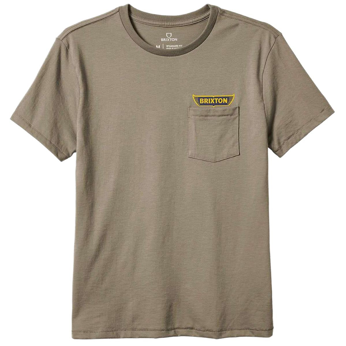 Brixton Graves Tailored Pocket T-Shirt - Oatmeal image 1