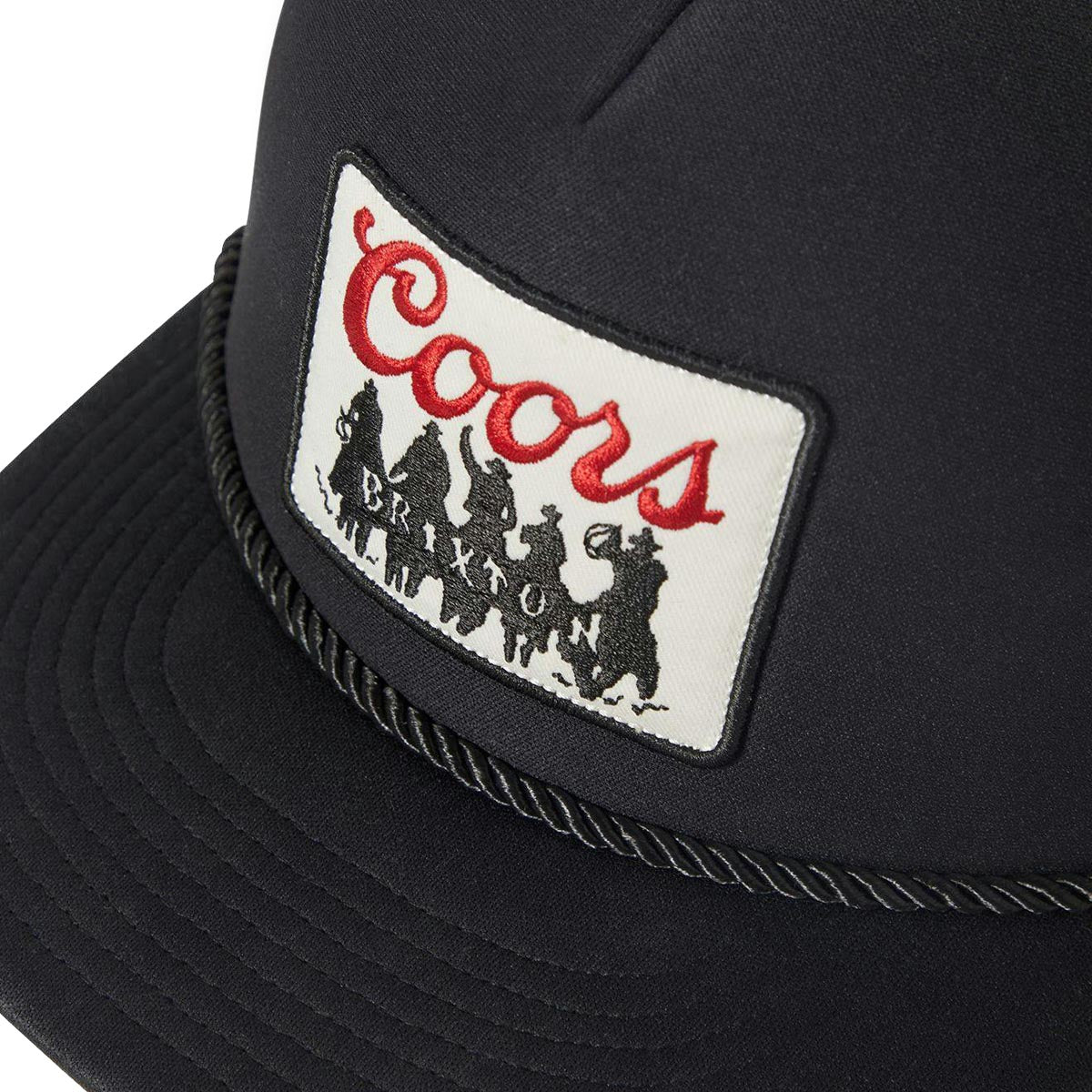 Brixton x Coors Bandit Hp Trucker Hat - Black/Black image 3