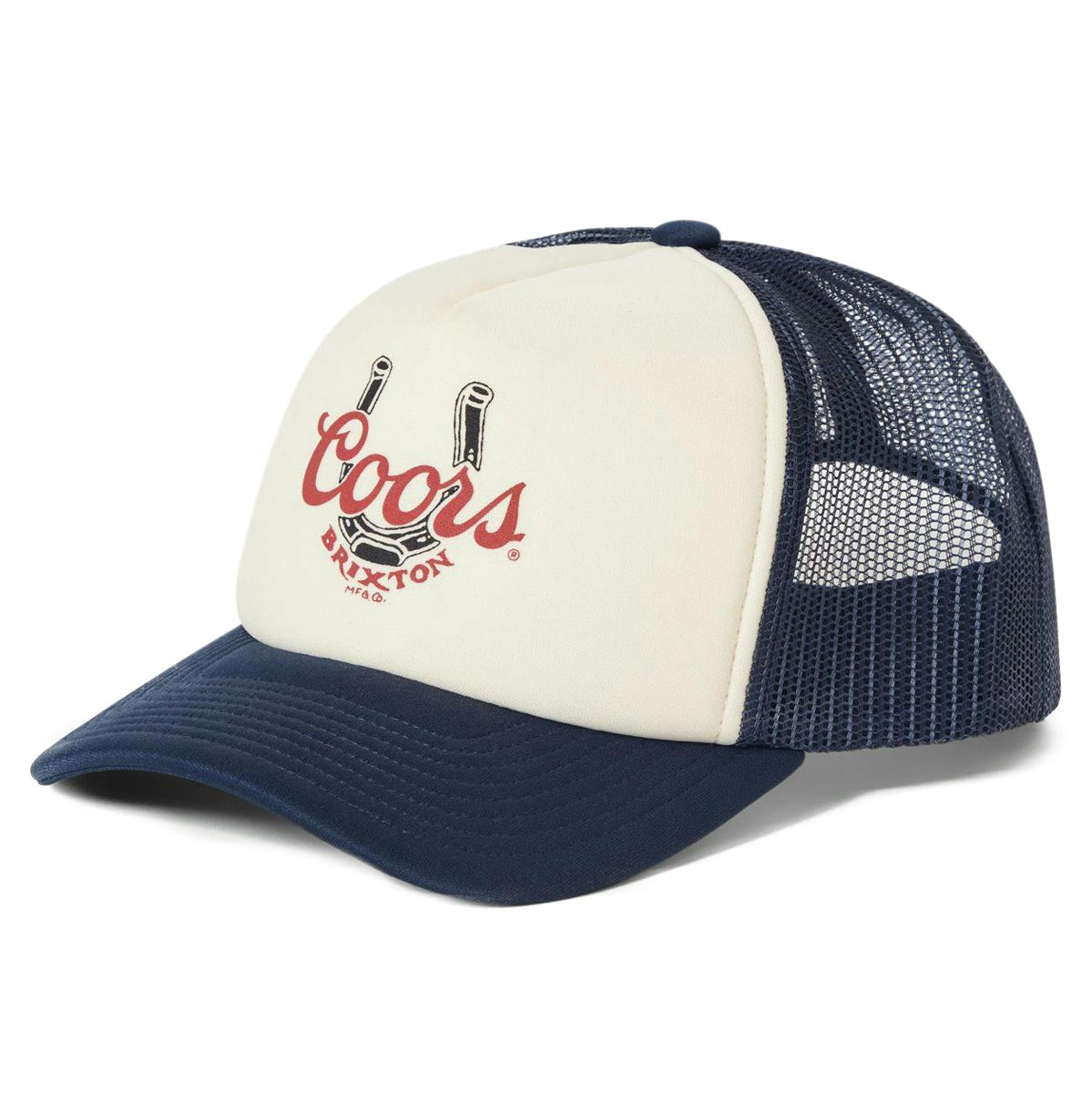 Brixton x Coors Luck Mp Trucker Hat - Washed Navy/White/Washed Navy image 1