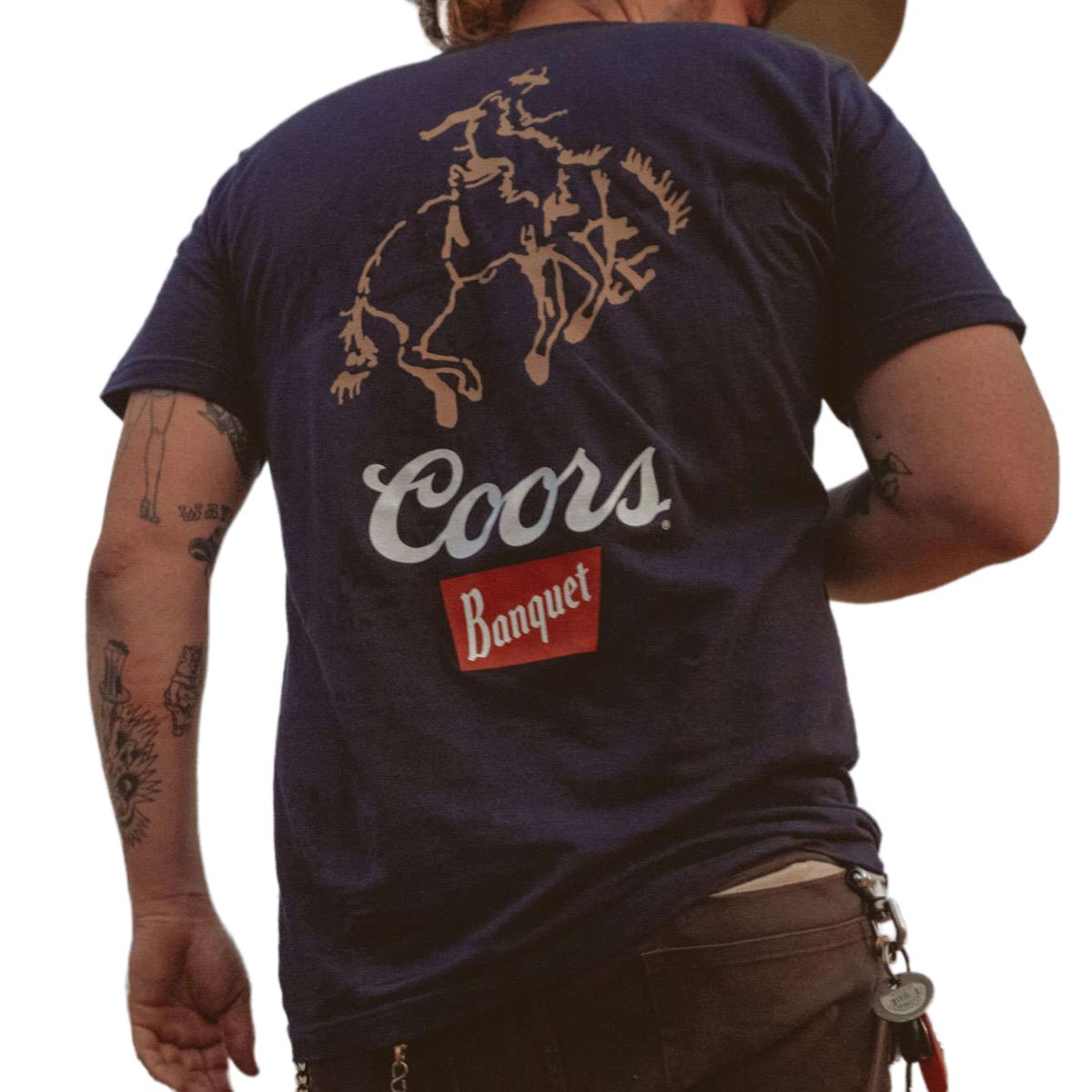 Brixton x Coors Colt T-Shirt - Navy image 3