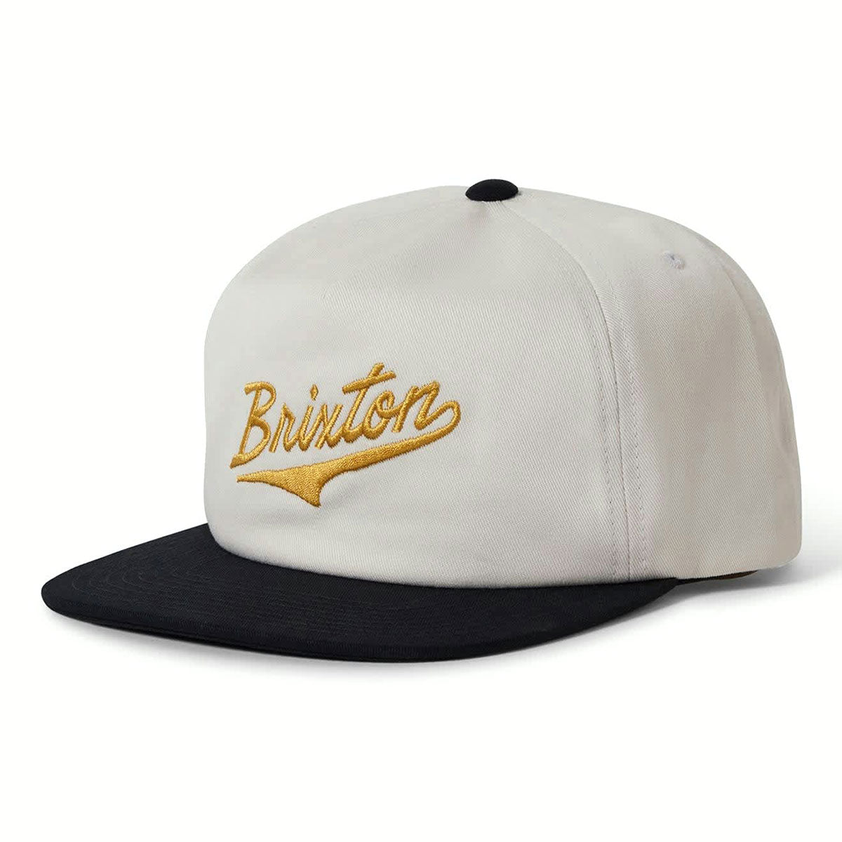 Brixton The League Mp Snapback Hat - Black/Off White image 1