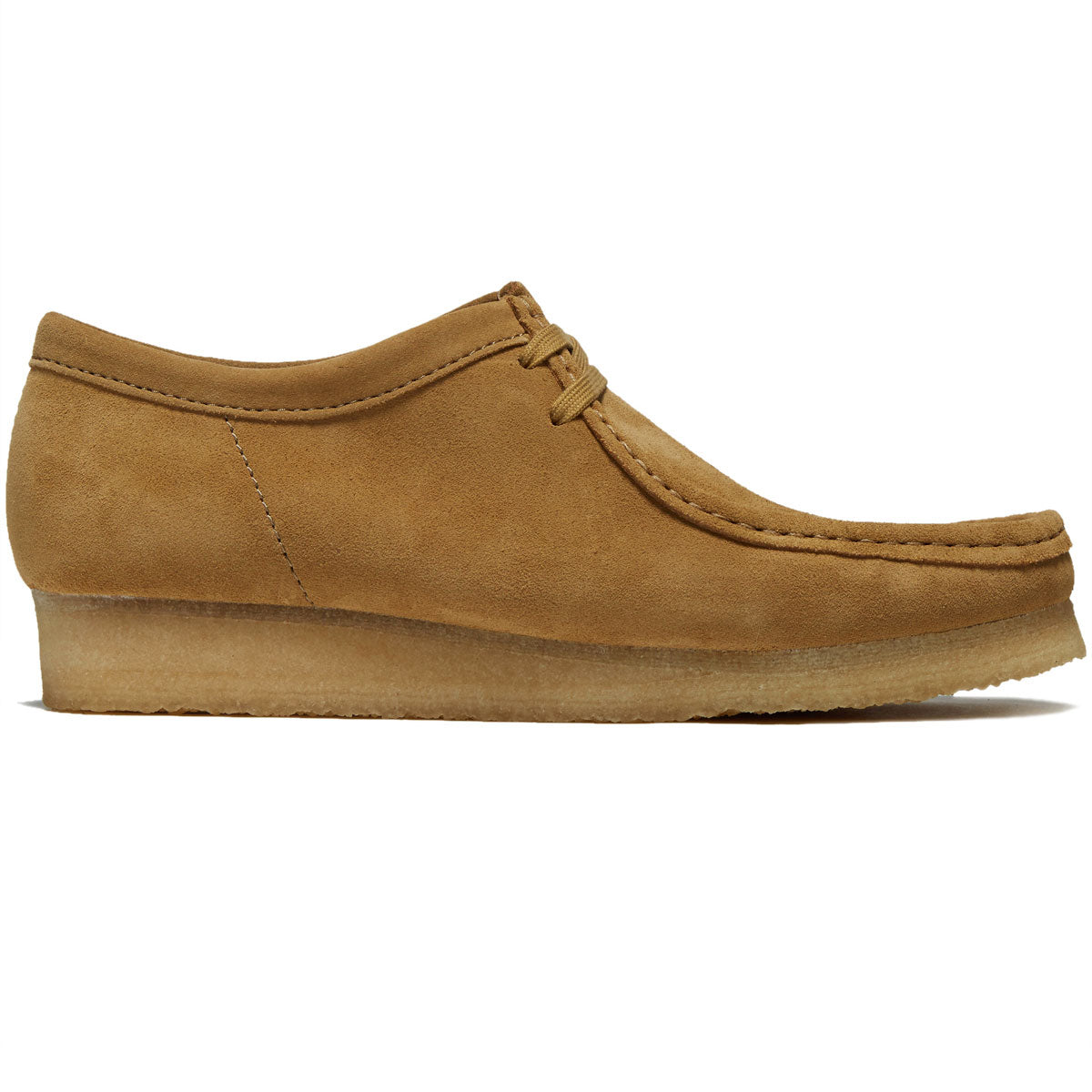 Clarks Wallabee Shoes - Oak Moss Suede image 1