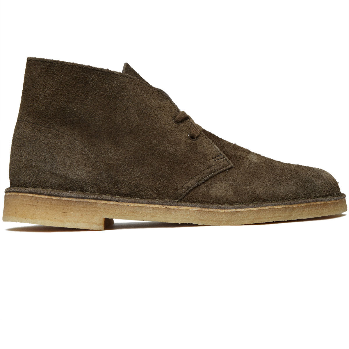 Clarks Desert Boots - Dark Khaki Suede image 1