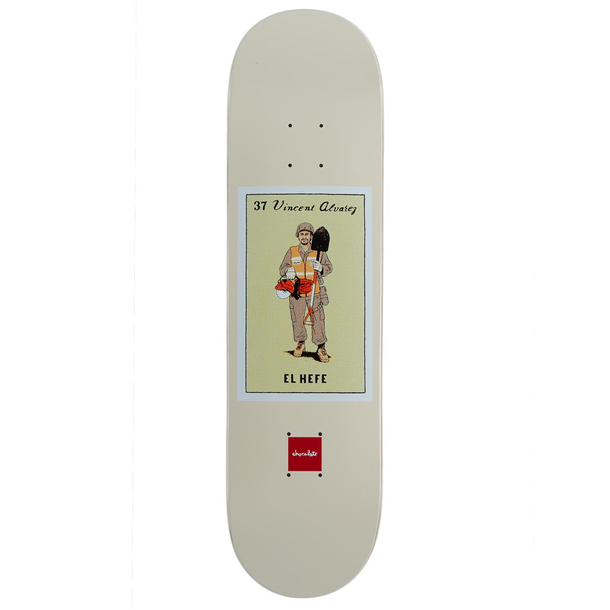 Chocolate Loteria Cards Alvarez Skateboard Deck - 8.25